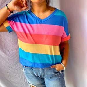 Vibrant Rainbow T-Shirt 🌈